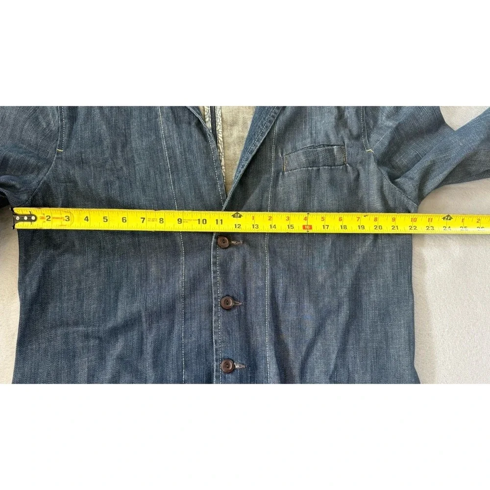 VTG Levi's Capital E Denim Unstructured Blazer Sport Coat Workwear Jacket L Y2K